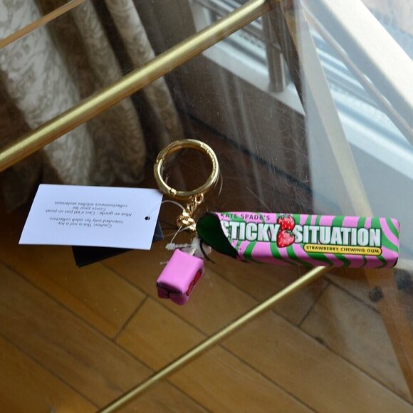 Kate Spade KK206 Bubble Gum Key Chain - Picture 2 of 9
